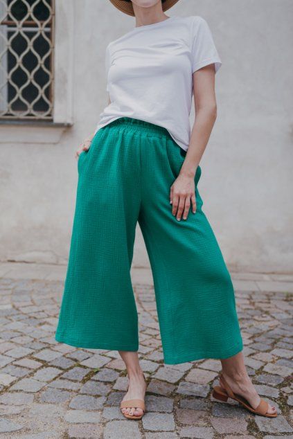 reparada muselinove culottes esme zelene (7)