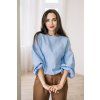 Reparada muselinova halenka coco nebesky modra