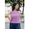 Reparada mušelínový top Rory mauve