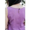 Reparada mušelínový top Rory mauve
