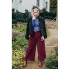 Reparáda manšestrové culottes bordo
