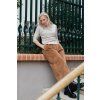 Reparáda manšestrové culottes hnědé