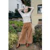 Reparáda manšestrové culottes hnědé