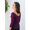Reparada bambusove elegantni tricko rozalie trictvrtecni rukav svestkove fialova4