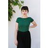Reparada bambusove elegantni tricko dorothea kratky rukav tmave zelena3