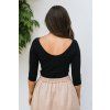 Reparada bambusove elegantni tricko dorothea trictvrtecni rukav cerne3