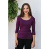 Reparada bambusove elegantni tricko marta trictvrtecni rukav svestkove fialove1
