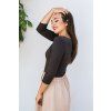 Reparada bambusove elegantni tricko marta trictvrtecni rukav tmave hnede2