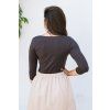 Reparada bambusove elegantni tricko marta trictvrtecni rukav tmave hnede3