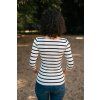 Reparada bambusove elegantni tricko trictvrtecni rukav Marta modrosmetanovy prouzek3
