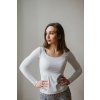Reparada bambusove elegantni tricko marta dlouhy rukav bile1