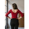 Reparada bambusove tricko trictvrtecni rukav tmave cervena3